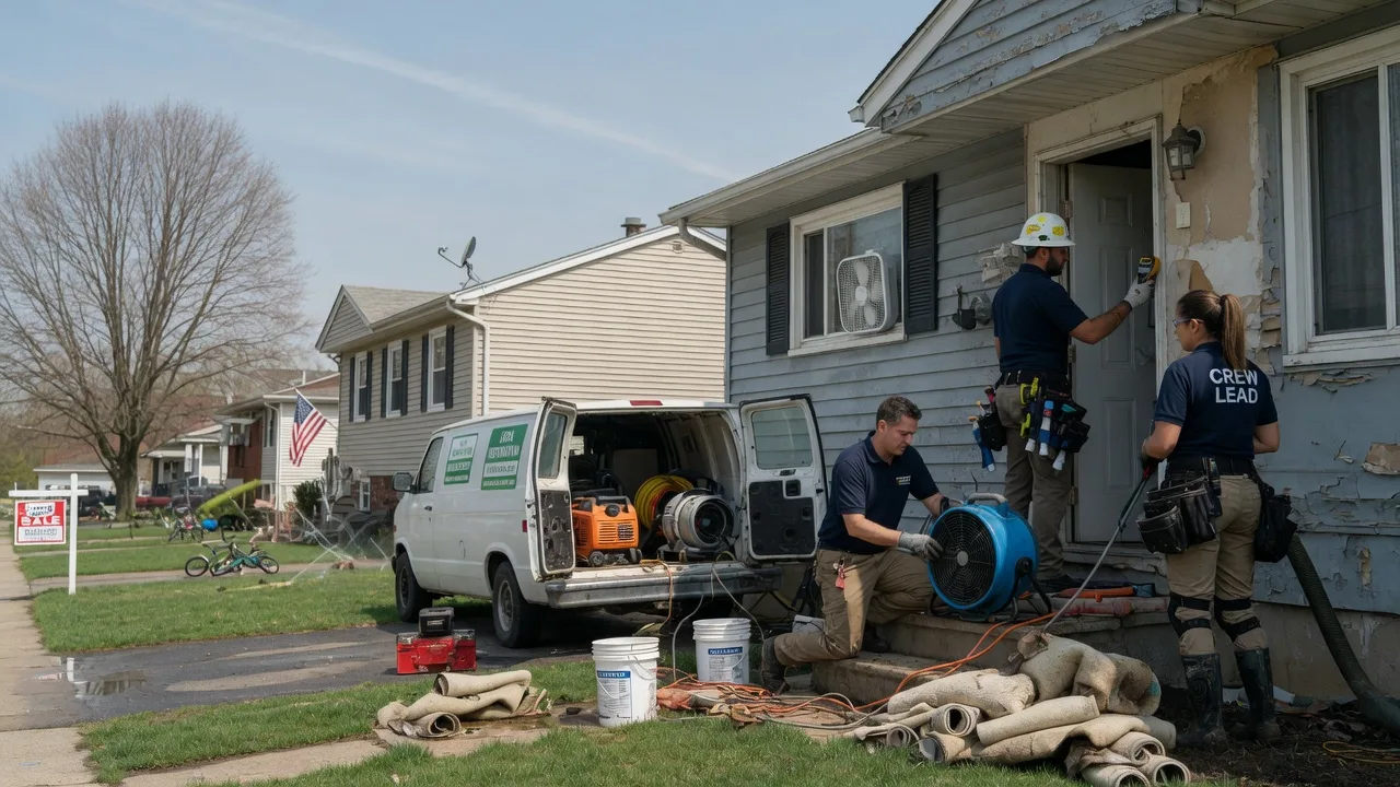 Flood Cleanup in Bloomsbury, NJ near me